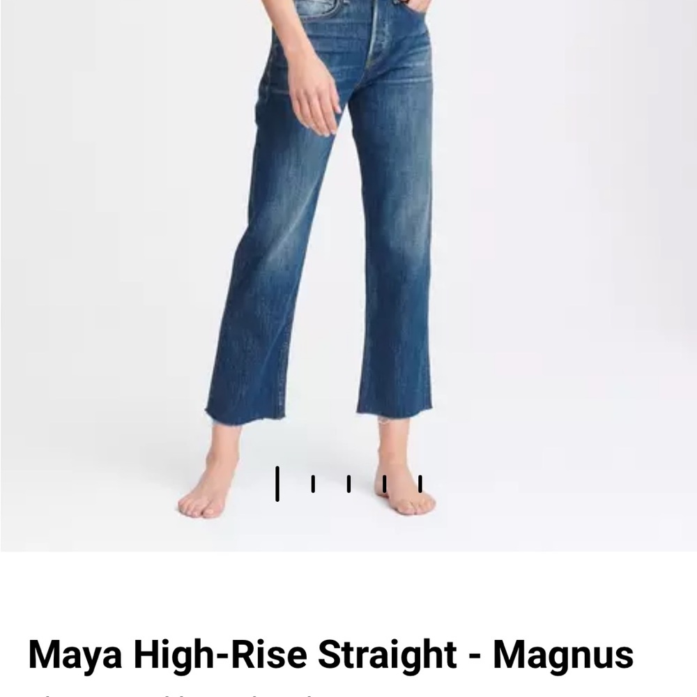 Rag & Bone Maya High Rise Ankle Straight Denim Jeans